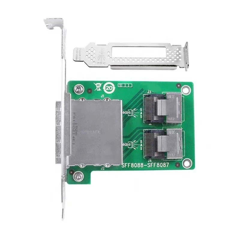 SFF 8087 to SFF 8088 Adapter 6Gbps PCI Bracket Multi Device Connection