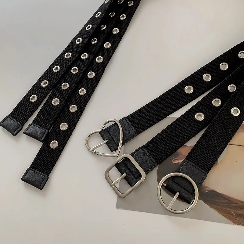 Belt Women's Ins Wind Belt Men's Versatile Decorative Canvas Jeans Cloth Women's Belt image 4