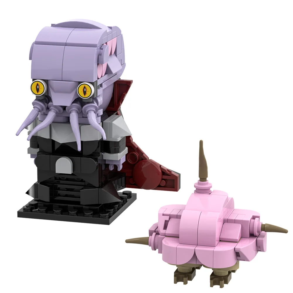 MOC Mind Flayer – ensemble de blocs de construction, jeu d'aventure, illithids d'horreur, figurine d'action, poulpe, monstre, jouet en brique pour adulte
