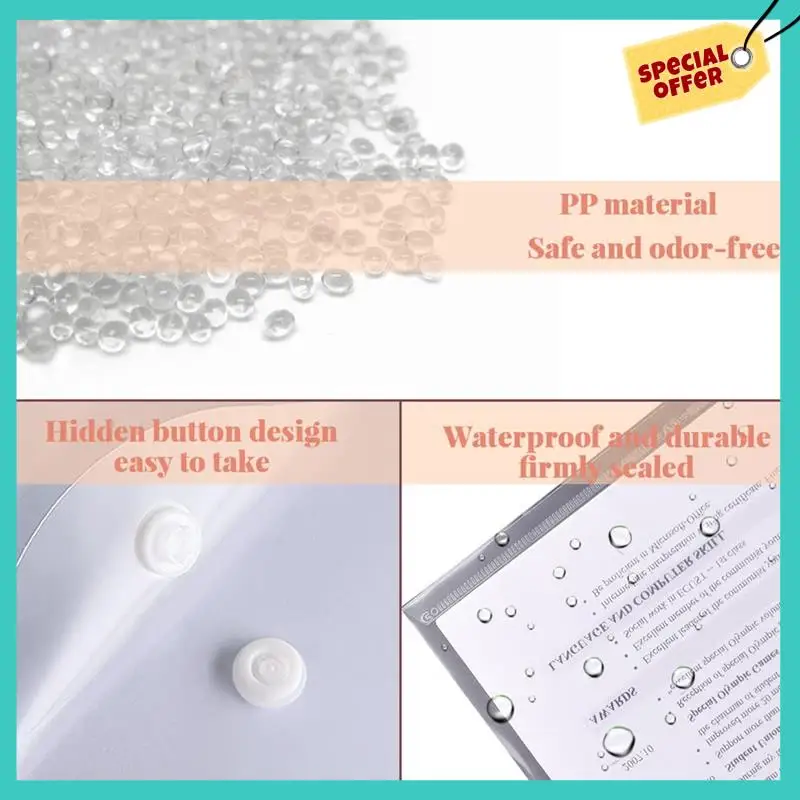 -ABHW 40 Pack Stamp And Die Storage Pockets, Reusable Envelopes Waterproof Sticker Organizer Receipt Holder (7Inchx9.4Inch)