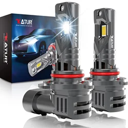 Katur 2x 9005 HB3 Led Car Headlight 100W Bulb Xenon 6000K 20000Lm White Turbo Diode Lamps with Fan DRL Super Bright High Power