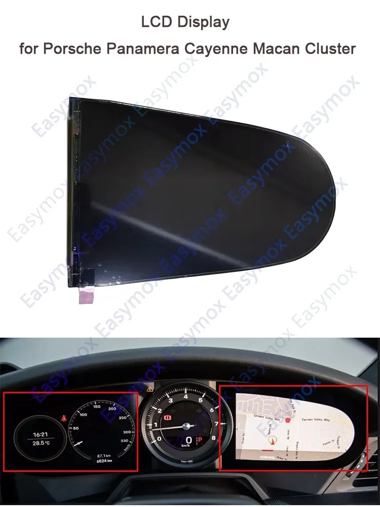 Car Display Monitor For 2017 2018 2019 2020 Porsche Cayenne Macan Panamera Speedometer Display Screen