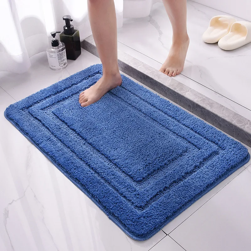 

Simple solid color bathroom kitchen household quick-drying wear resistant carpet