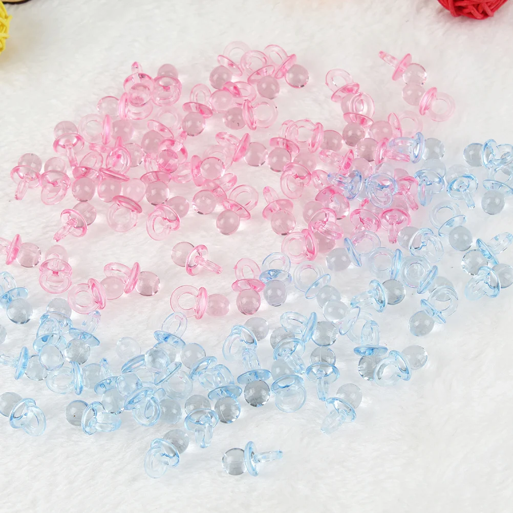 

100 Pcs Attract Baby's Attention Pacifiers Practical Transparent Lightweight Handle