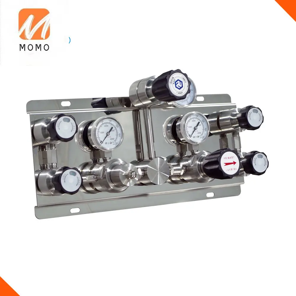 Lab Semi-Automatic changeover 316 stainless steel Regulator Gas For both 1*1 Cylinder With Purge Function