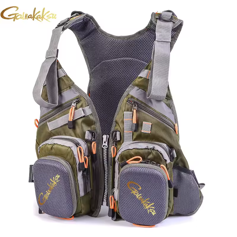 Fishing Vest Life Jacket Backpack Multifunctional Great Buoyancy Life Jacket Vest Brand Fishing Backpack Multi-pocket Vest