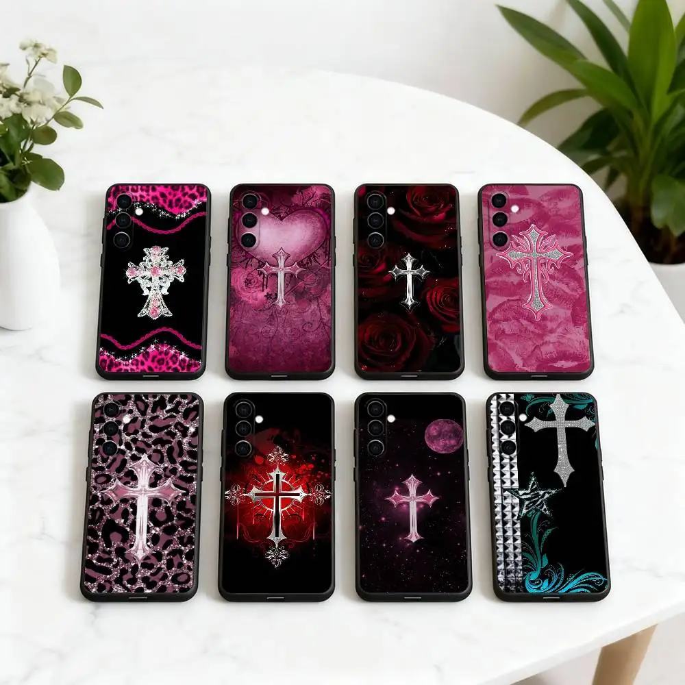 

C-Chrome Classic H-Hearts CH-ES Phone Case For Samsung Galaxy A73,A72,A71,A70,A53,A52,A51,Soft Silicone Black Cover