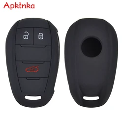 Apktnka Silicone Car Key Case For Alfa Romeo Stelvio Giulia 2017 2018 Cover Keyless Remote Fob Shell Skin Key Protector