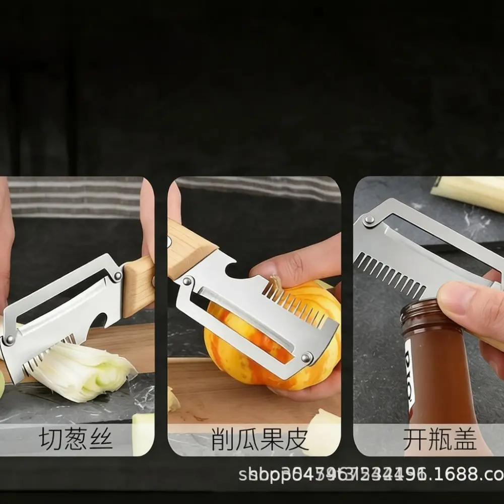 Practical Stainless Steel Vegetable Cutter Kitchen Scallion Shredder Multifunctional Gadget For Home Cooking Supplies