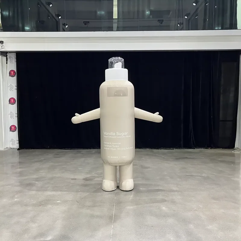 2m Inflatable Laundry Wash Suit Inflatable Lotion/Facial Cleanser/Perfume Bottle Costume Advertising Inflatable Mascot