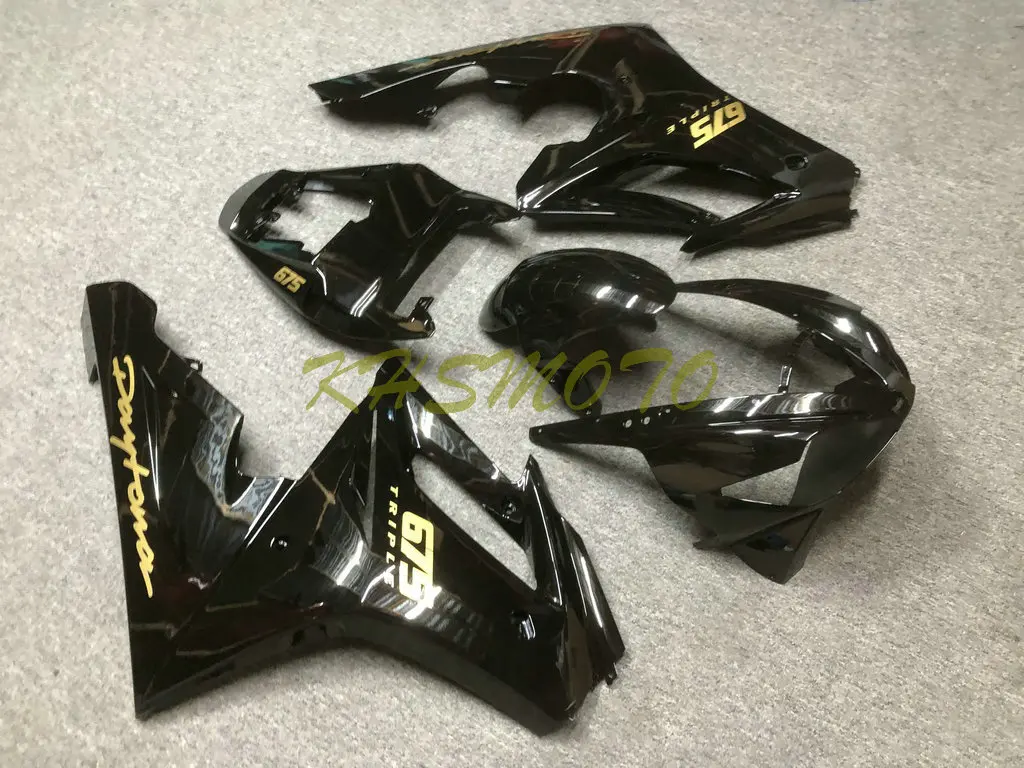 Motorcycle Fairings Kit for Triumph Daytona675 2005 2006 2007 2008 DAYTONA 675 05-08 Injection Black Fairing Bodywork Set