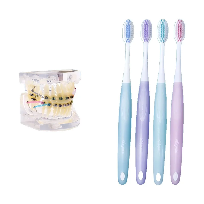 Nano Silicone Adult Toothbrush Ultra Soft Gentle Bristles Deep Cleaning Dental Brush for Fragile Gums and Daily Care