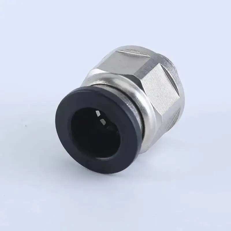 G-threaded Trachea Quick Connector PC8-G02 Straight-through Pneumatic Fittings Components Anti-trip Belt Sealing Ring