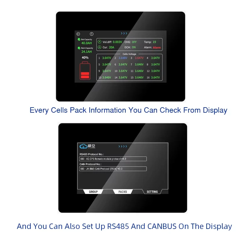 JK 4.3 بوصة تعمل باللمس عرض ل JK-PB1A16S10P-V19 JK-PB1A16S15P-V19 JK-PB2A16S15P-V19 JK-PB2A16S20P-V19 JK-PB2A16S30P-V19