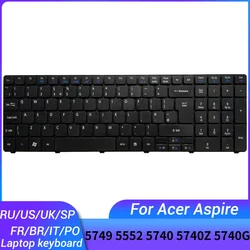 New FOR ACER Aspire 5749 5552 5740 5740Z 5740G 5741 5741G Russian/US/UK/Spanish/French/Brazil/Portuguese/Italy laptop keyboard