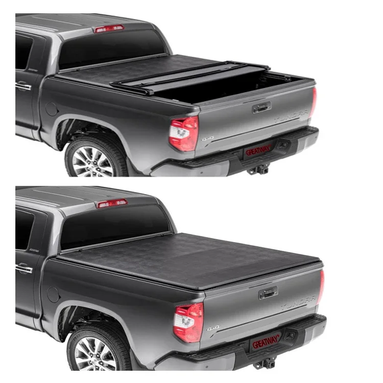 Pickup Soft PVC Tri-Fold tonneau cover Roller Lid shutter rear   for TOYOTAs TUNDRA 2020+