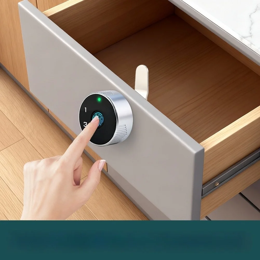 Zinc Alloy Cabinet Lock For Smart Touchscreen Fingerprint Password Wireless Electronic Lock For Drawer With Touch Screen Panel