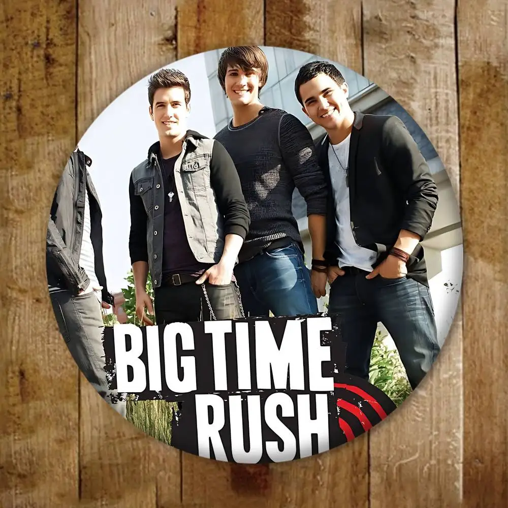 الدراما التلفزيونية B-Big Time Rush شارات الإبداعية صفيح لينة زر دبابيس الحيوان أيقونة بروش التلبيب على ظهره