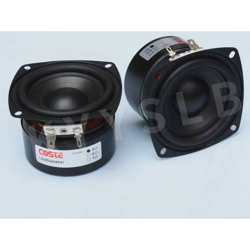 

KYYSLB 3-дюймовый сабвуфер, динамик, качество звука Hi-Fi, 4 Ом/8 Ом, 25 Вт, высококачественный басовый динамик