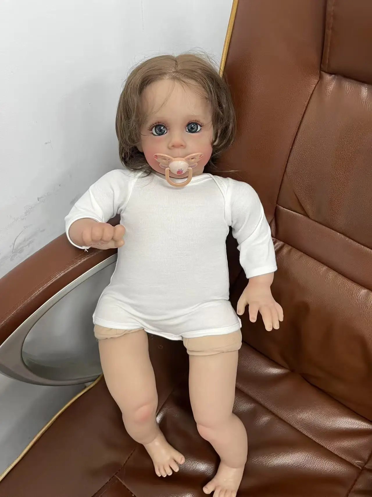 

60CM Maggie Reborn Baby Doll High Quality Reborn Toddler Baby Girl Detailed Painted Veins Handmade Toys bebe reborn boneca