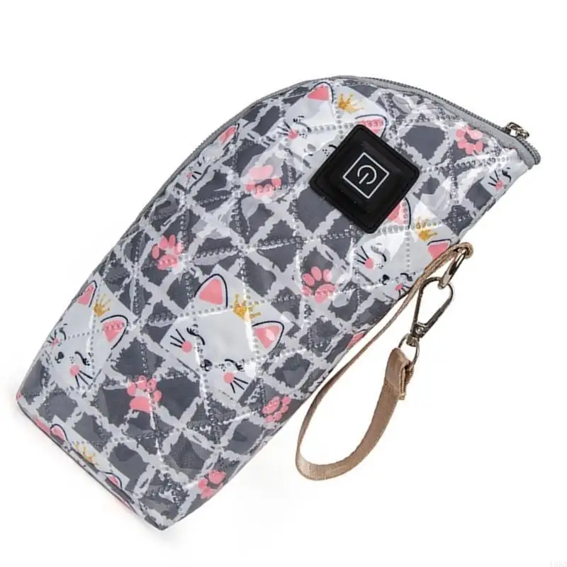 قابل للتعديل زجاجة الحليب معزول كم حالة حقيبة تسخين حليب الأم USB شحن غطاء سخان للسفر اليومي في الهواء الطلق L8RB #4