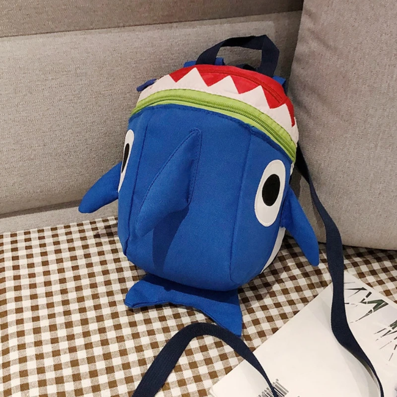 Cute Cartoon Shark Kids Bags Baby Harness Backpack Boy Girl School Bags Anti Lost Harnesses Leashes Toddler Kindergarten Bags