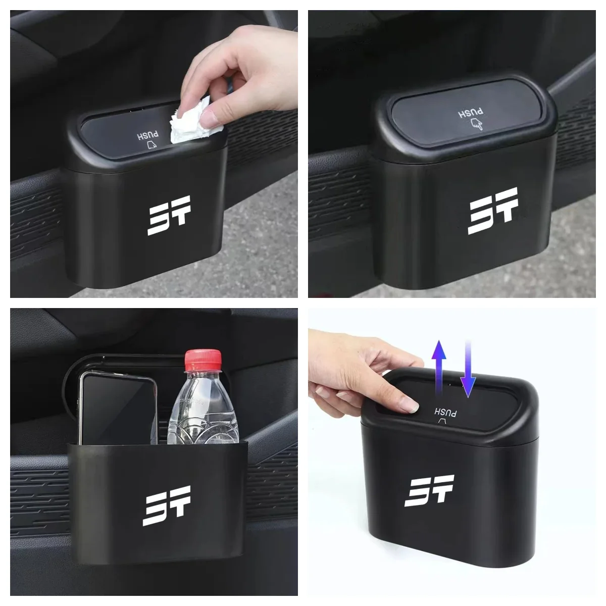 Hanging Car Trash Bin Garbage Waste Can For Jetour T2 Dashing X70 Plus X90 Plus T1 X95 Odor‑proof Auto Interior Storage Accessor