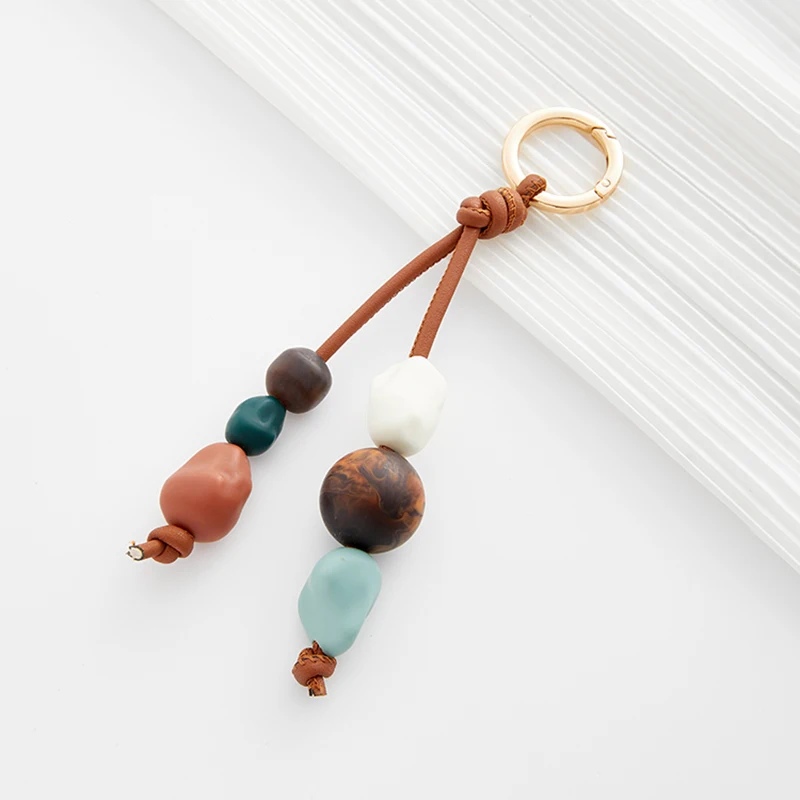 Beads Charm Retro Fashion High-end Keychain Easy To Hang And Retrieve Decoration Pendant Bag Decoration Bag Accessories