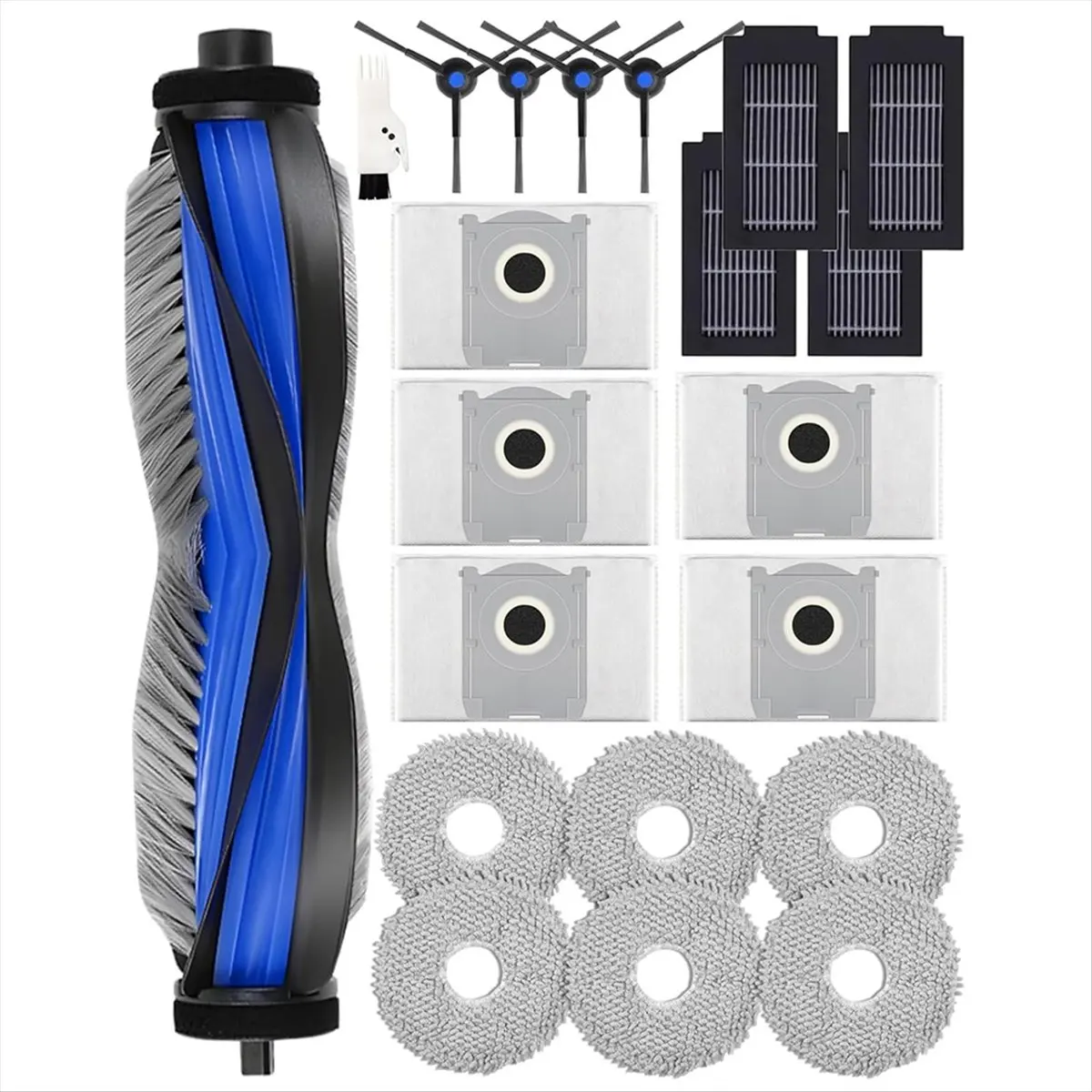 

Replacement Parts for T50 Omni/T50 PRO Omni Robot Vacuum,Main Side Brushes,Mop Pads,Filters,Dust Bags [BWASCLIM]