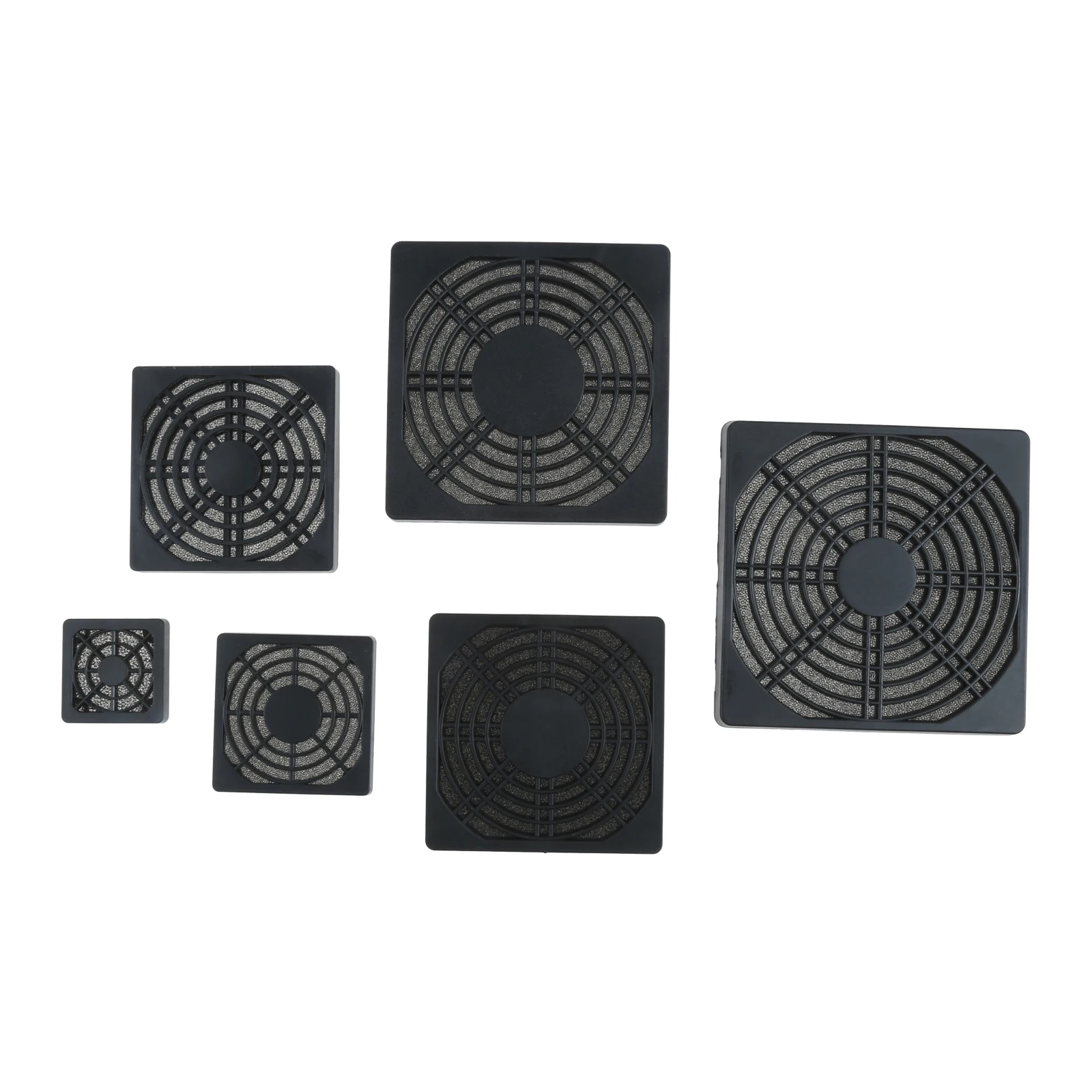 Dust Cover ABS Plastic Dust-Proof Net Computer Case Fan Three In One Grille for AC/DC Fan Keep PC Components Clean Hot Selling