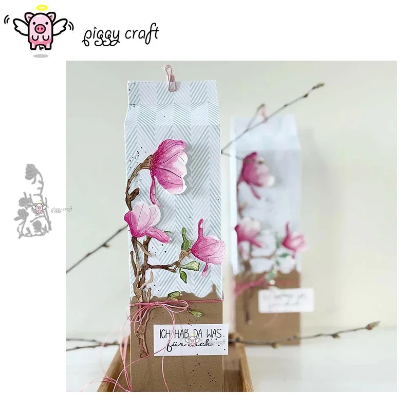 

Piggy Craft metal cutting dies cut die mold Flower branches Scrapbook paper craft knife mold blade punch stencils dies