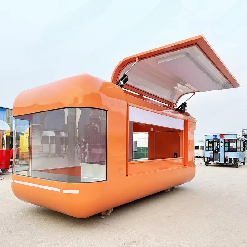 

Good Quality Mobile Food Trailer MilkTea Shop Snack Fully Equipped Custom Cheap Bakery Food Truck