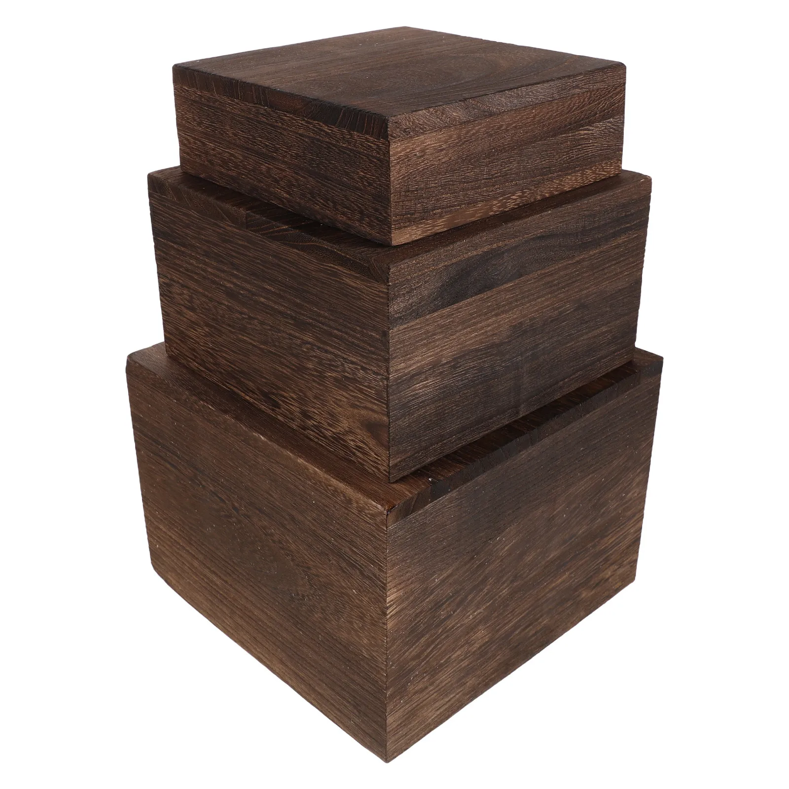 

3Pcs Wooden Cake Stands Rustic Tiered Display Stands for Wedding Party Multi Layer Dessert Tray Cupcake Display Pastry Candy