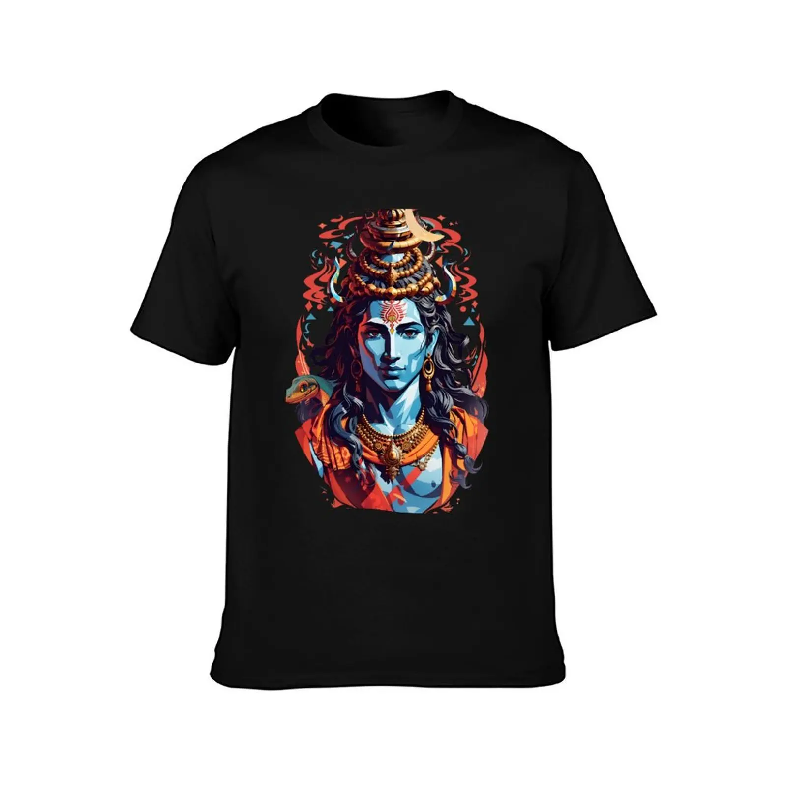 Lord Shiva T-Shirt anime clothes vintage t shirts graphic t shirts mens graphic t-shirts hip hop