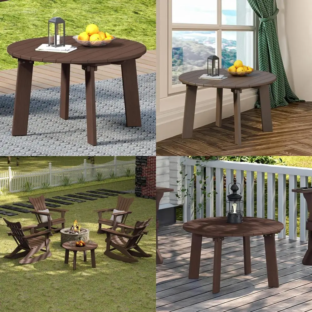 

Large Brown Outdoor Side Table for Balcony and Lawn Use