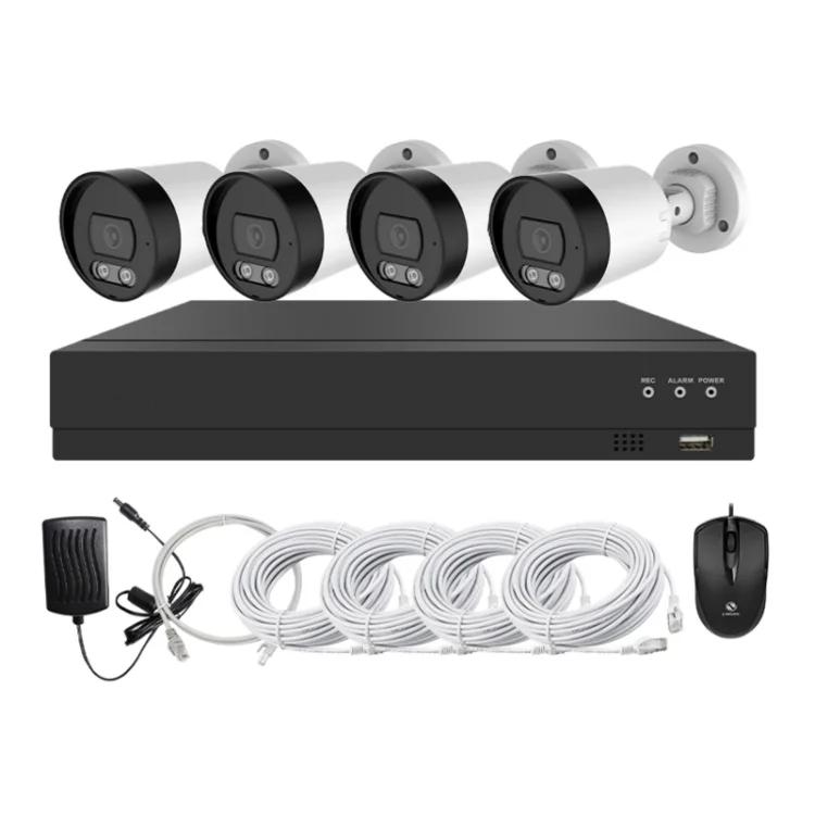 نظام كاميرا الأمن طقم CCTV 4 قنوات IP كاميرا نظام NVR شبكة 8MP نظام أمان الكاميرا الخارجية #3