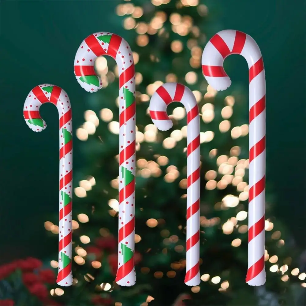 90/120cm Inflatable Christmas Candy Cane Stick Balloons Outdoor Candy Canes Decor for Xmas Decoration Supplies 2024 Navidad