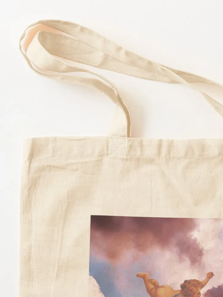 الكروب الملاك الطائر السماء عصر النهضة حمل حقيبة حقائب للنساء حقيبة فاخرة المرأة حقيبة تسوق قابلة لإعادة الاستخدام حمل #3