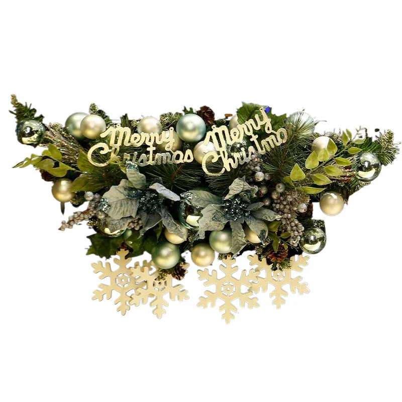 

Christmas fireplace decoration pendant, Christmas hotel door decoration window decoration rattan