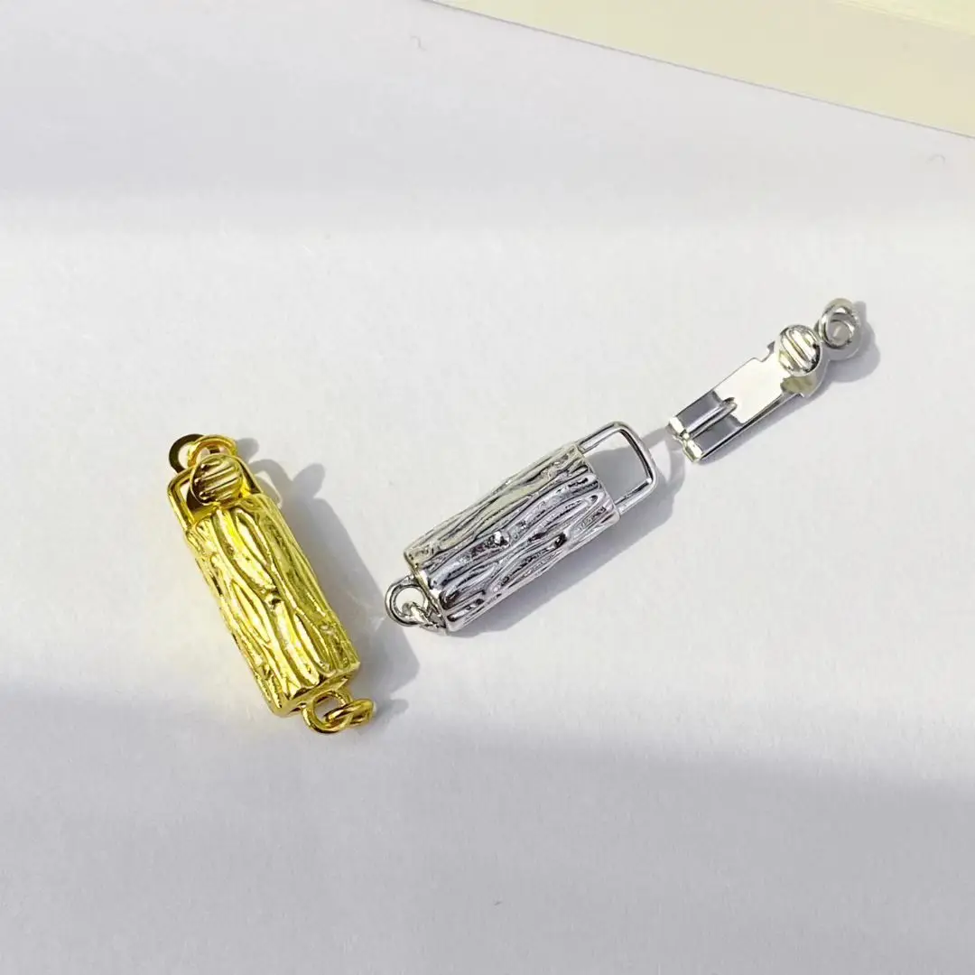 

Wholesale DIY 925 Sterling Silver Necklace Bracelet Clasp Hook Accessories for 5-12mm Pearls 5pcs/lot