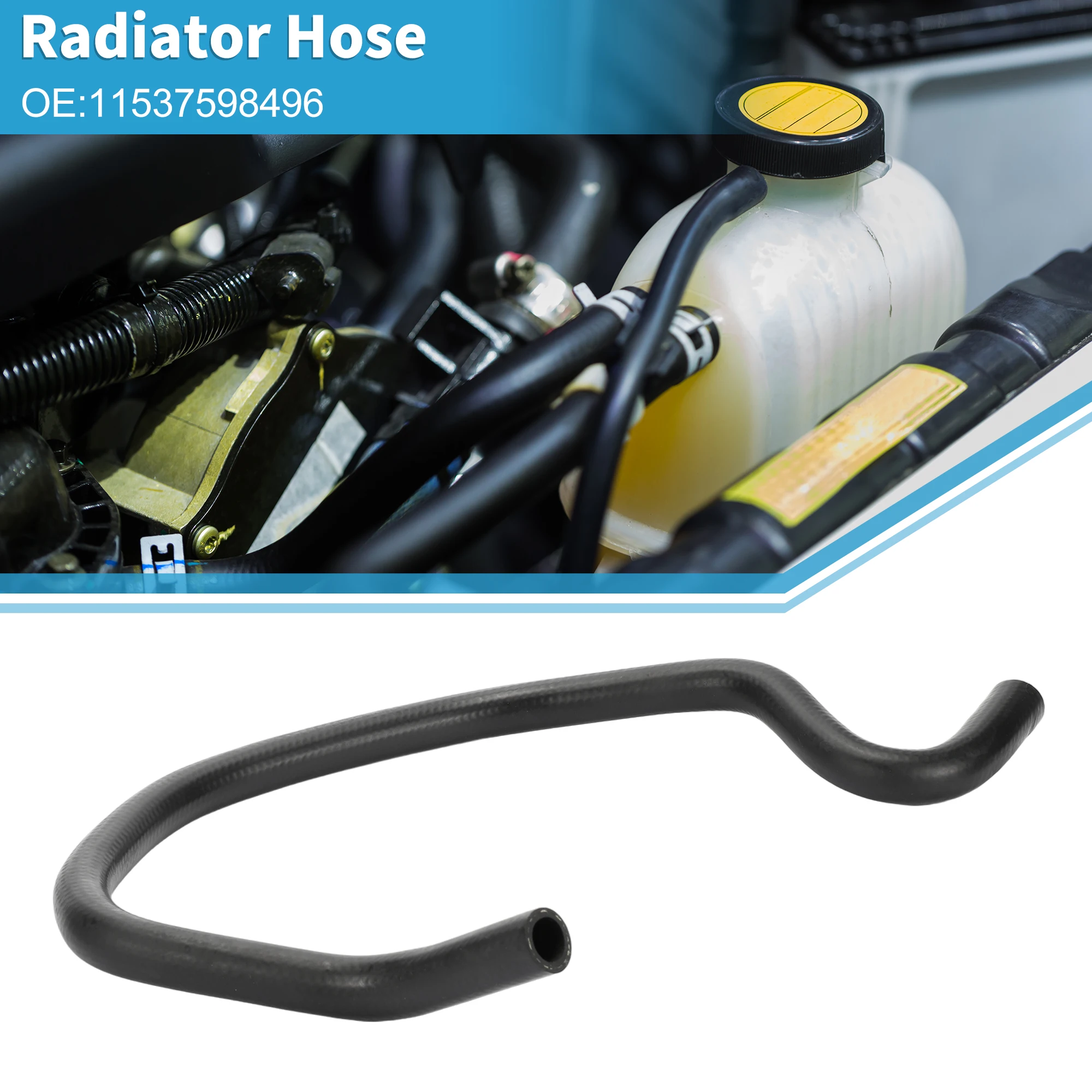 

UXCELL Radiator Hose No.11537598496 for BMW 740Li 2013-2015 Rubber Black 1 Pc