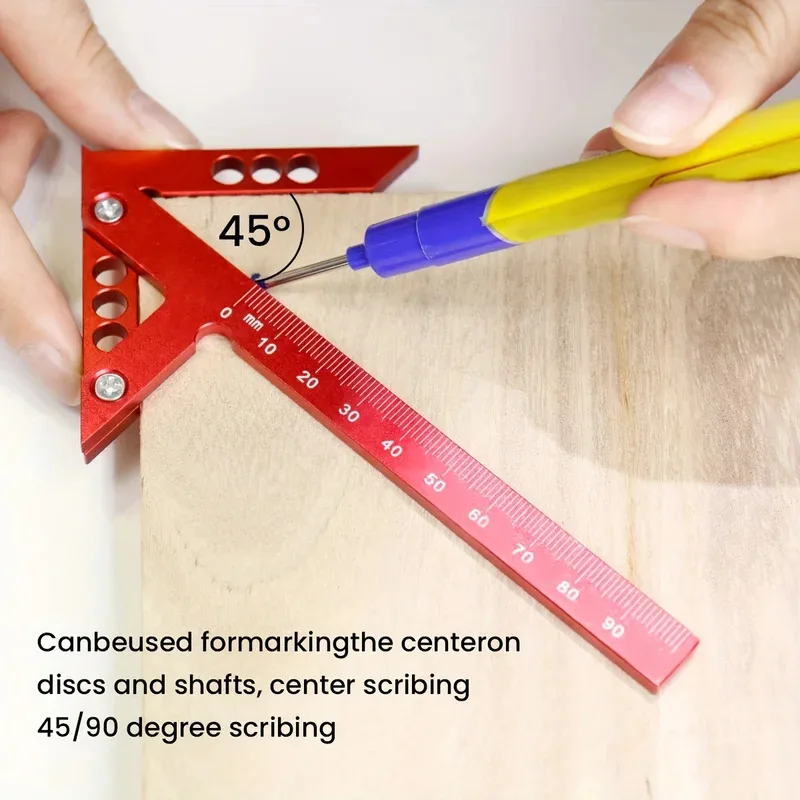 

Деревообрабатывающие инструменты 45/90 градусов, прямоугольный центральный маркер, круговой искатель, инструмент для рисования линий, прямоугольное центрирование