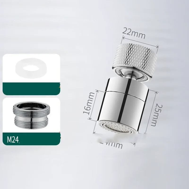 Faucet aerator 360° Anti-splash Kitchen Tap Aerator Bathroom Rotatable Extension Faucet Filter Nozzle