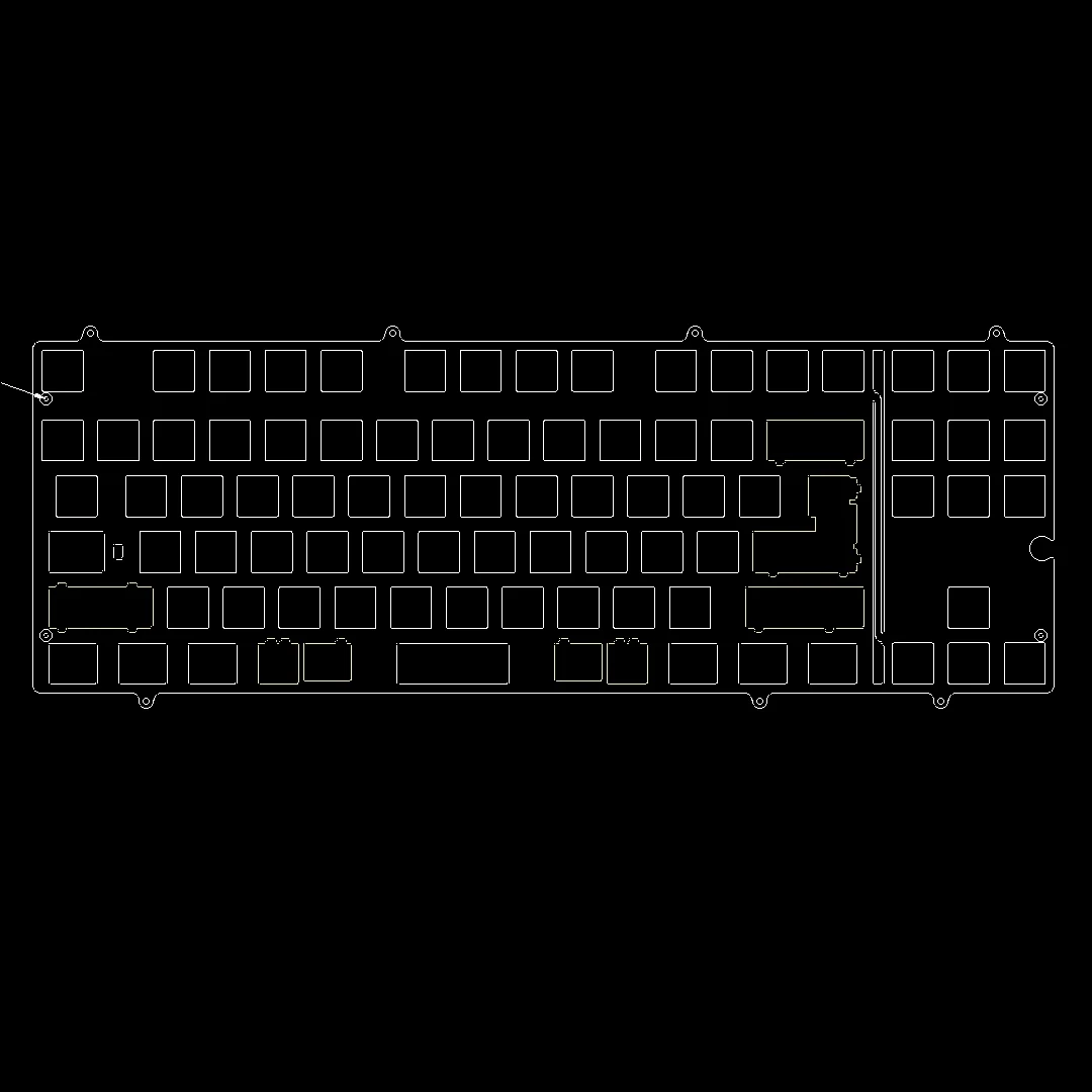 

Neo80 Positioning Plate for Mechanical Keyboard Customized PC POM PP FR4 Carbon Fibre Aluminium Plate Keyboard Accessories Gift