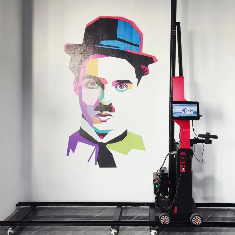 High Definition 3D Automatic Art Wall Vertical Printing Machine Mural Wall Pen Printer Head Direct To Wall Painting