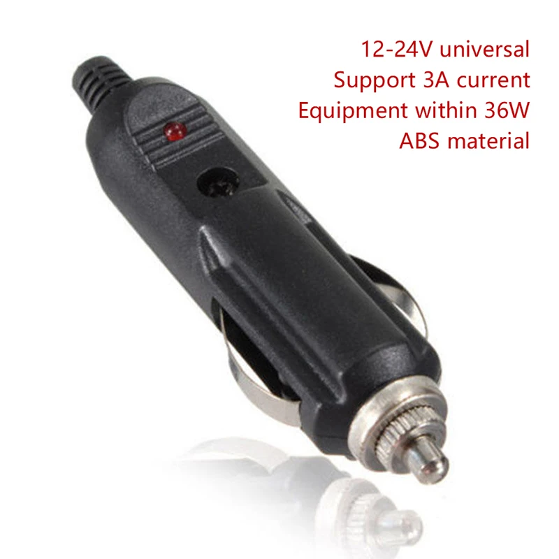 

1PC 12/24V Auto 180W Replacement Car Cigarette Power Plug DC Adapter Charger