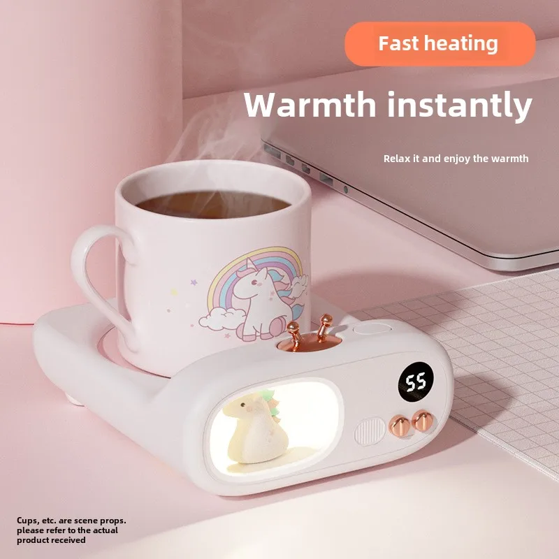 Cute cute pet little dinosaur girl heart constant warm coaster warm 55 degrees warm water