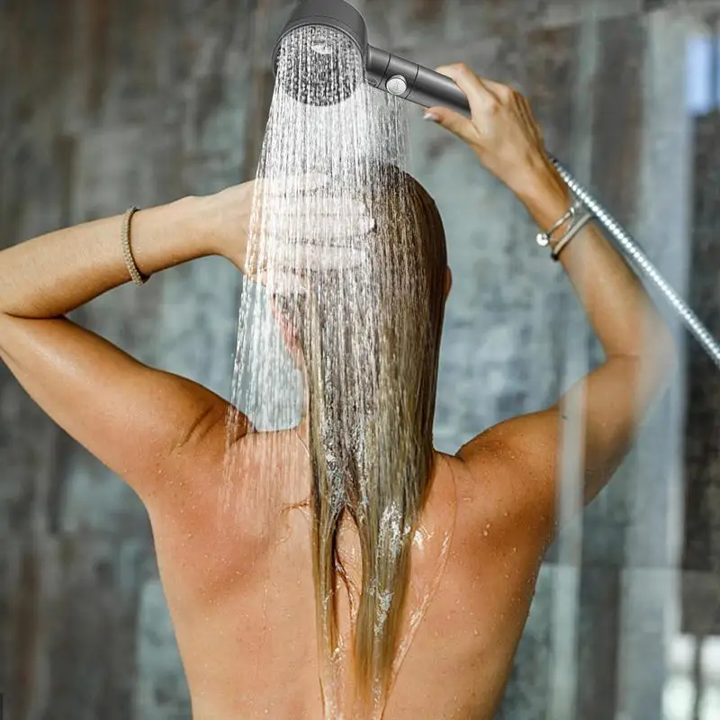 

Ручные душевые насадки-спрей, ручная насадка для душа высокого давления, 5 режимов, регулируемая ручная насадка для душа, спрей для общежития, отеля