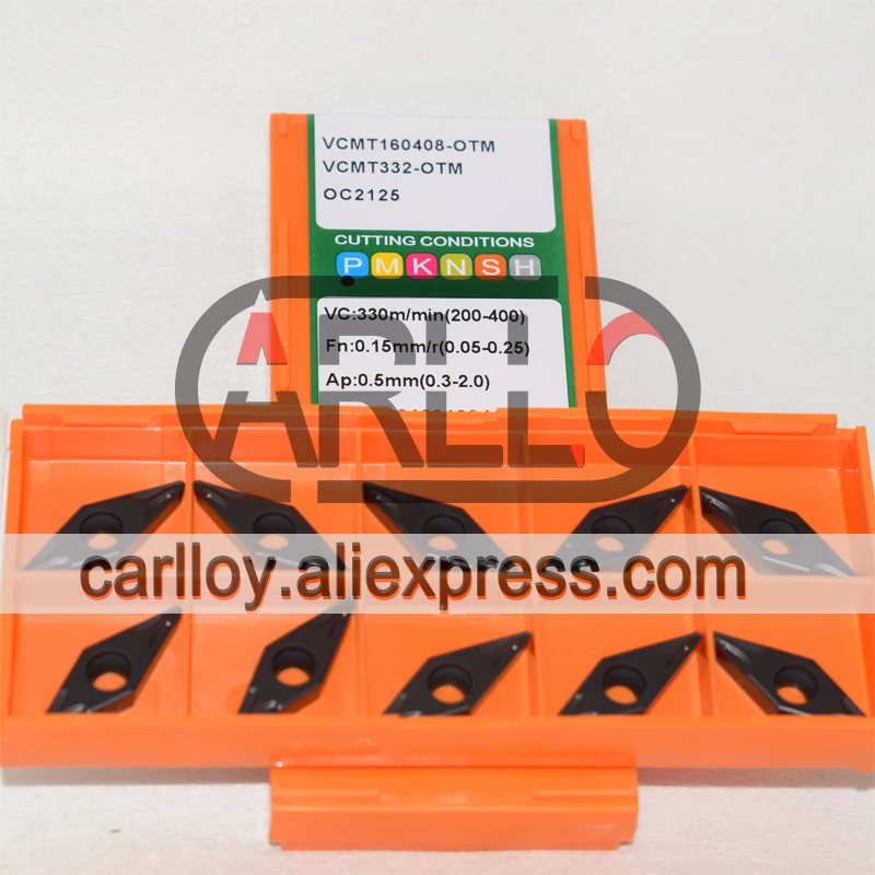 Original VCMT160404-OTM VCMT 160404 -OTM VCMT160408-OTM VCMT 160408 -OTM Carbide Cutting Tool Plate For Turning Tool Lathe