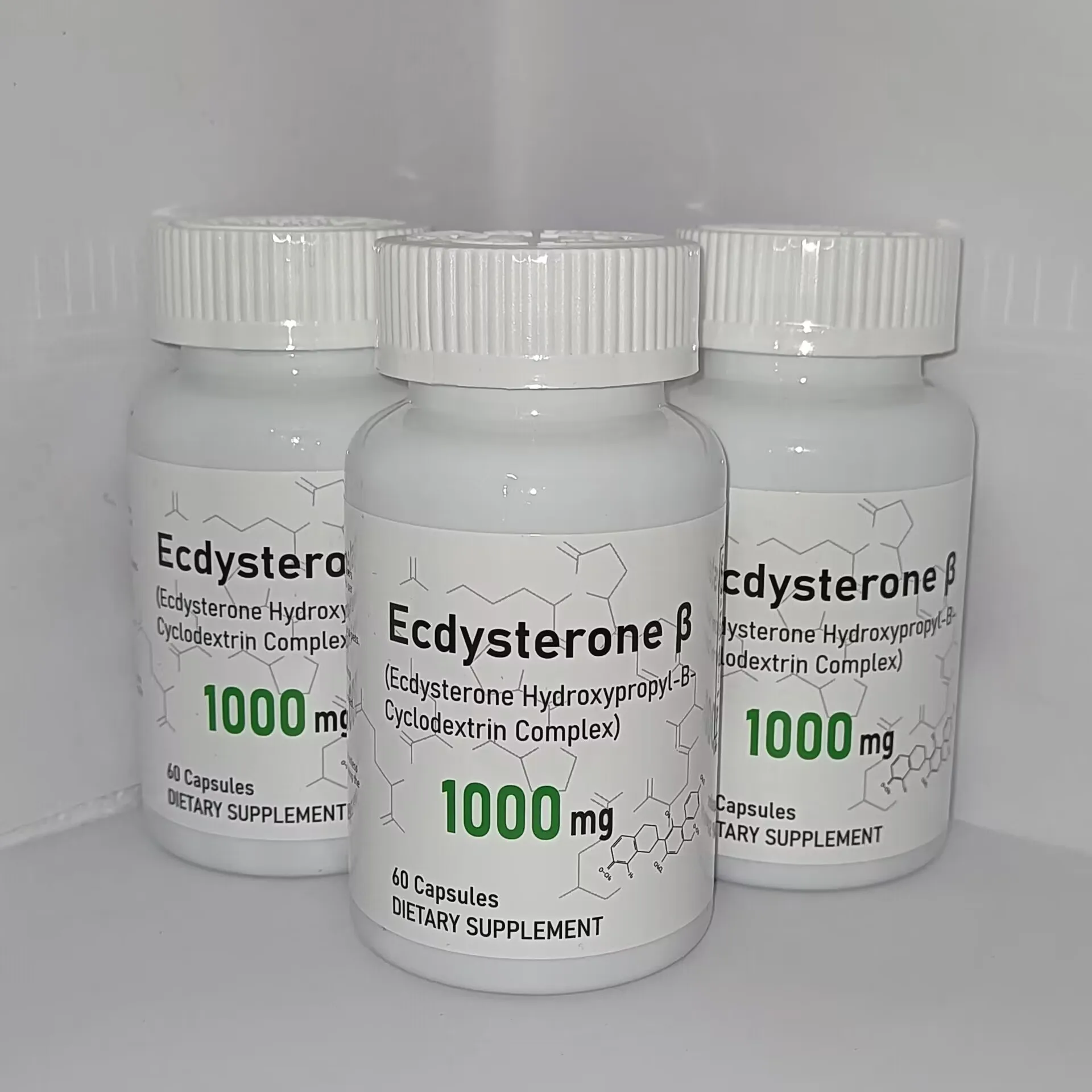 

3 bottles Ecdysterone Capsule Muscle Mass Increase Size Anabolic Activity Support Muscle Development Physical Strength Increase